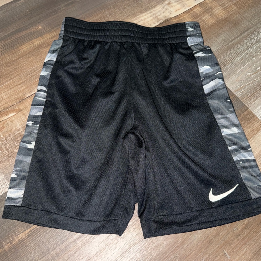 Nike Black and Gray Kids Shorts